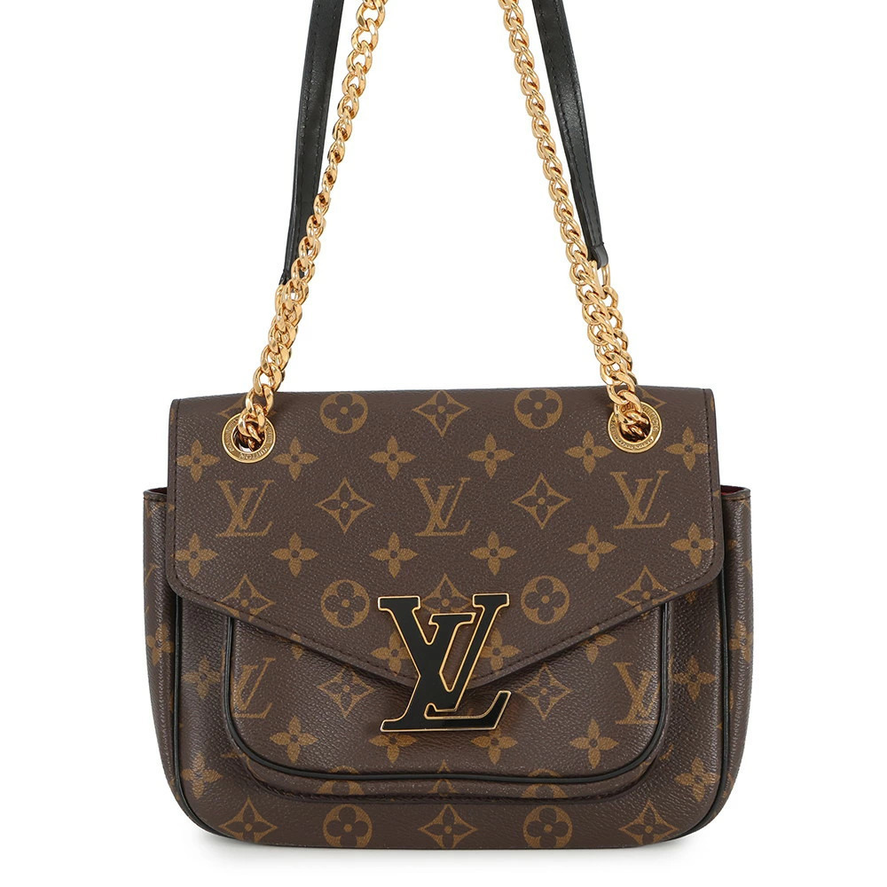 Louis Vuitton Chain Shoulder Bag Monogram Passy